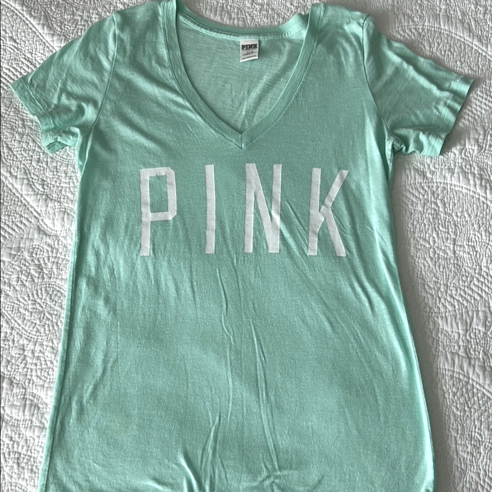 PINK Victoria's Secret Kids Tee - Light Green